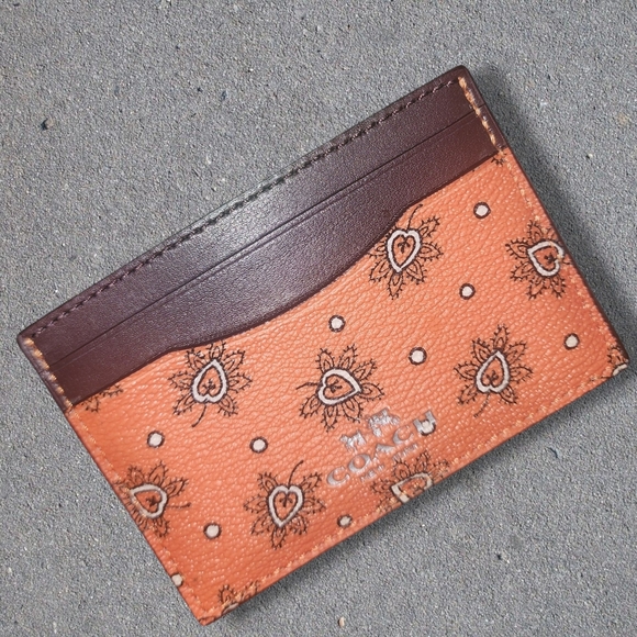 Coach Bandana slim card wallet - Picture 1 of 5